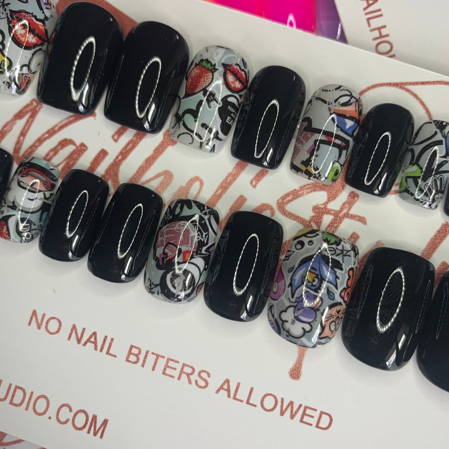 Mischief | Short Square Nails | Press on Nails | READY TO SHIP
