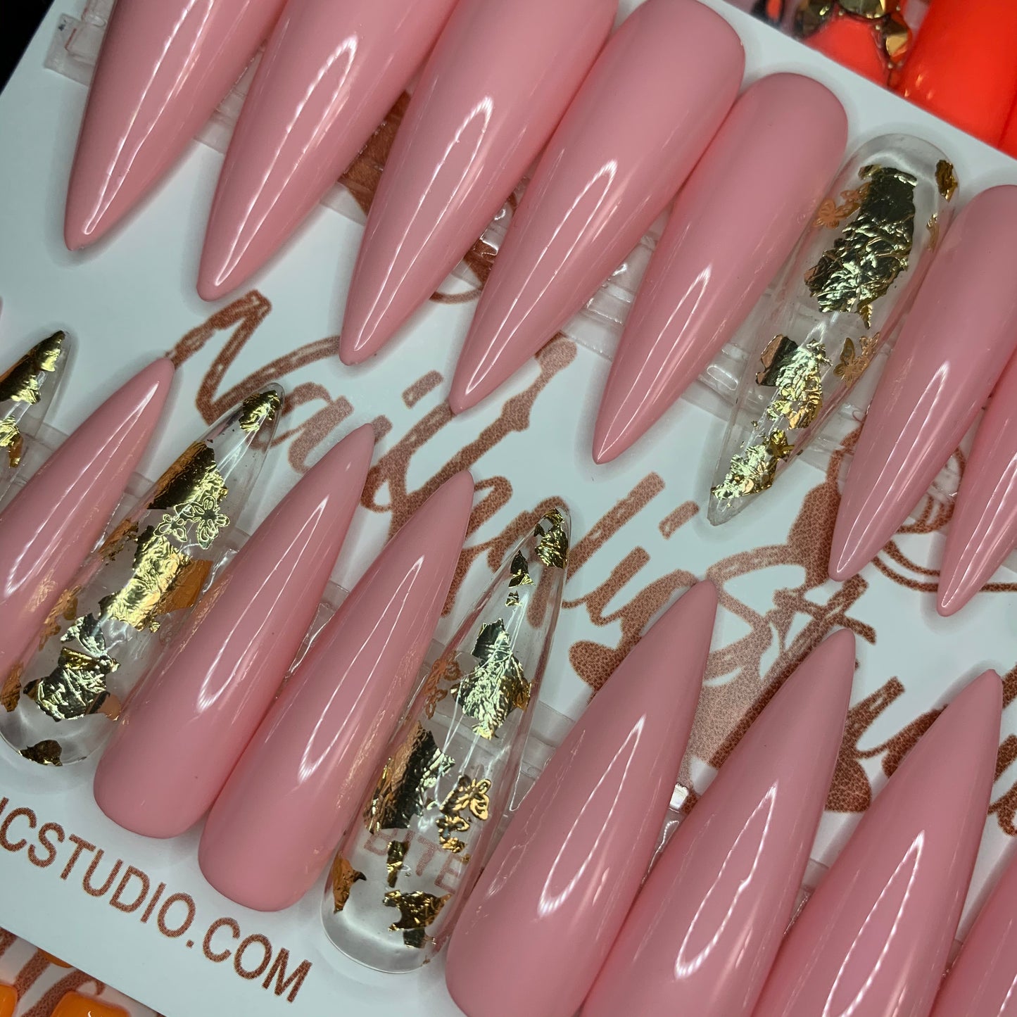 Blissful | Extra Long Stiletto | Press on Nails | READY TO SHIP