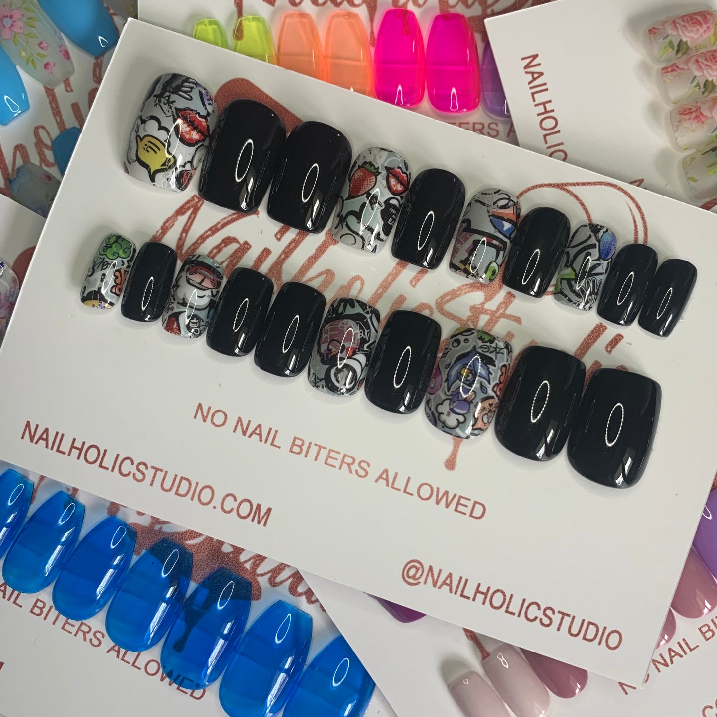 Mischief | Short Square Nails | Press on Nails | READY TO SHIP