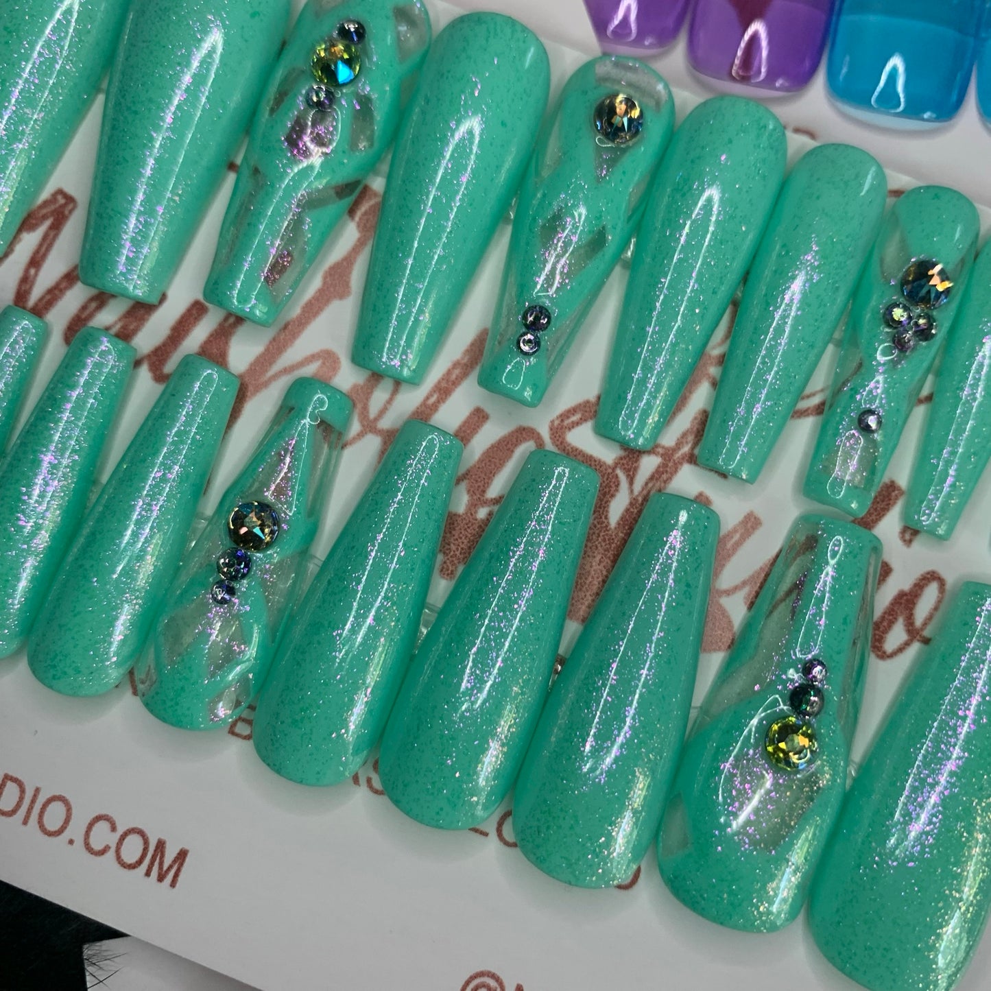 Mint Condition | Long Ballerina | Press on Nails | READY TO SHIP
